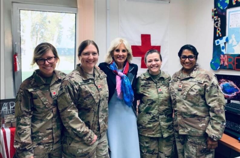 Red Cross Volunteers and FLOTUS